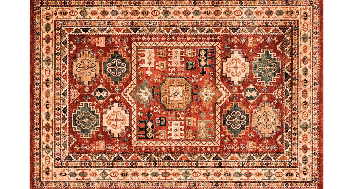 Tapis KATOUN , oriental kazak orange