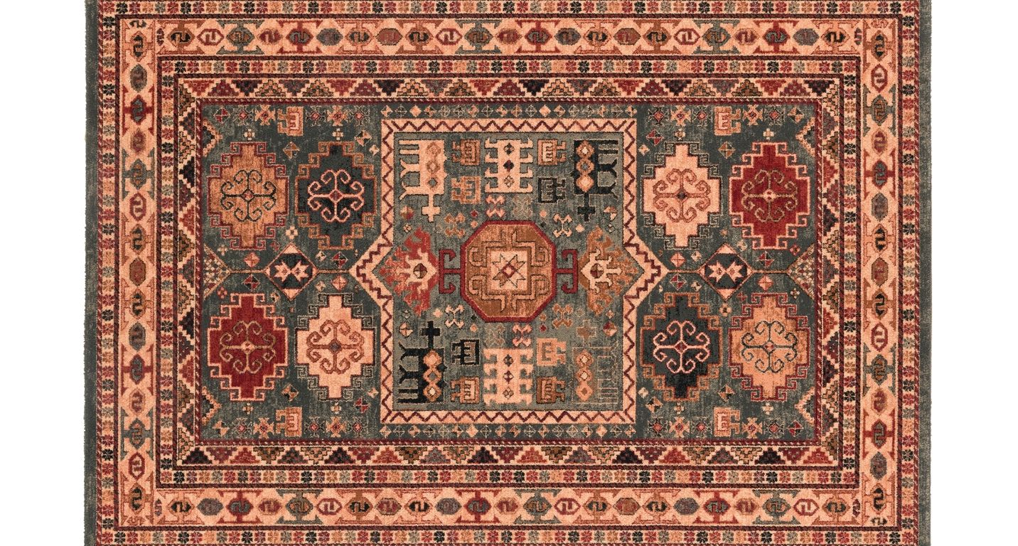 Tapis KATOUN , oriental kazak Vert