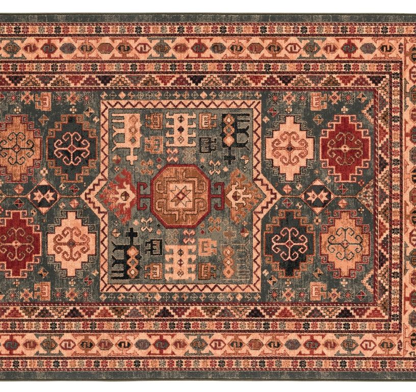 Tapis KATOUN , oriental kazak Vert