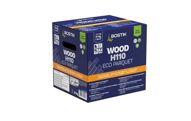 Colle Bostik WOOD H110, pour sols Parquet, spécial contrecollés, 21.00 kg