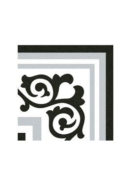 Carrelage C.A CIMENT, aspect carreau ciment gris et noir, dim 20.00 x 20.00 cm