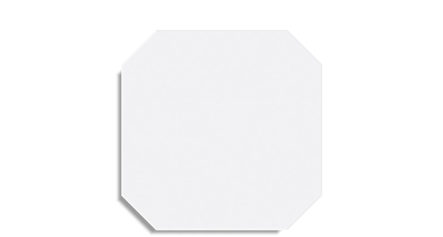 Carrelage ALASKA, aspect carreau ciment blanc, dim 31.60 x 31.60 cm