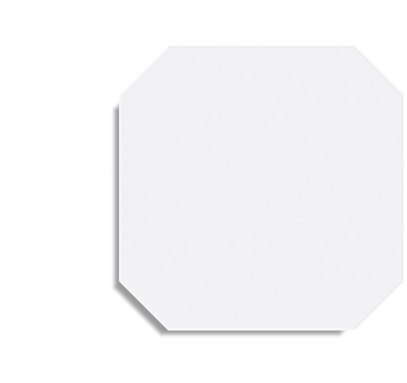 Carrelage ALASKA, aspect carreau ciment blanc, dim 31.60 x 31.60 cm