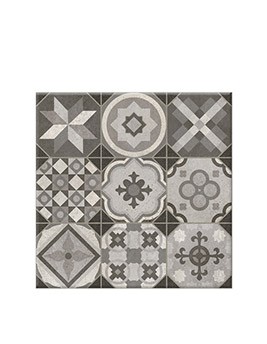 Carrelage 9DECORS GRIS, aspect carreau ciment multicolore, dim 31.60 x 31.60 cm