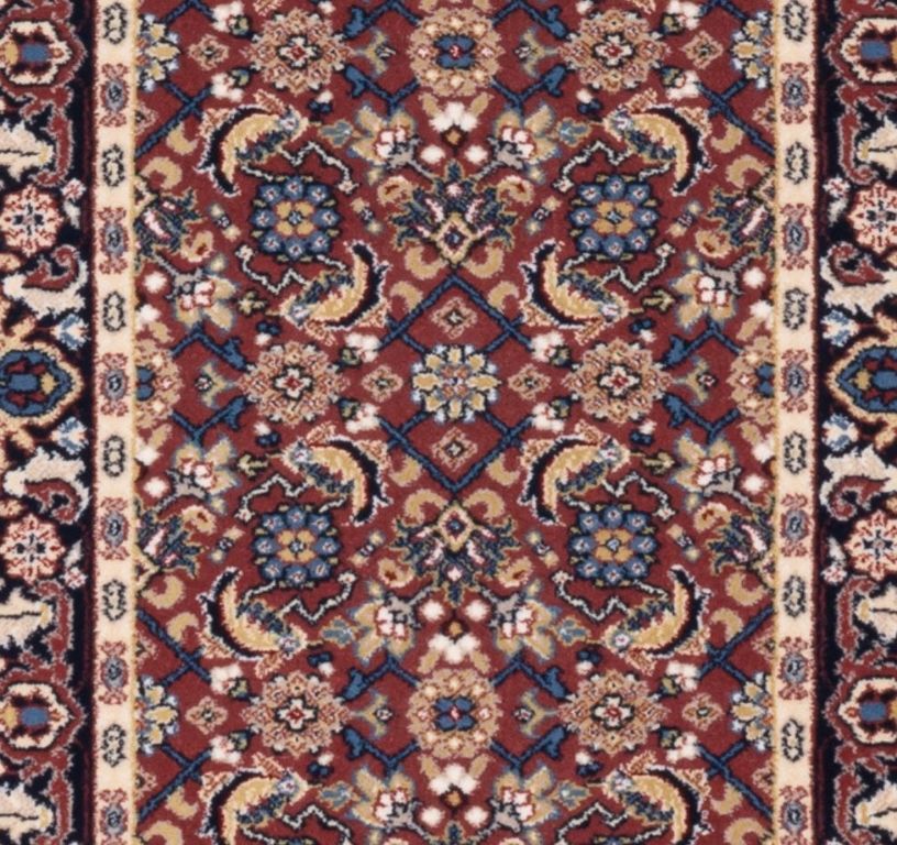 Passage d'escalier DIAMOND, moquette velours coupé, motif Orient, col rose