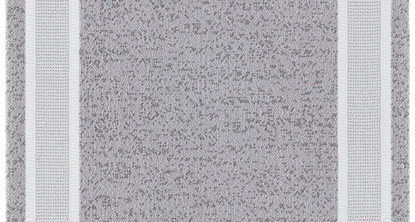 Passage d'escalier PIAZZO UNI, moquette velours coupé, motif Uni / Faux uni, col gris foncé