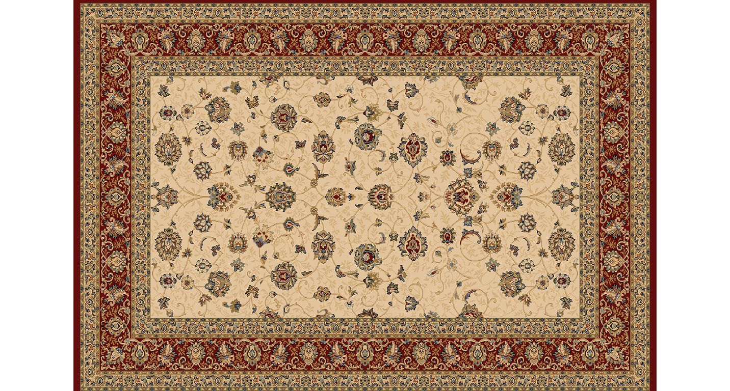 Tapis ROYALE , oriental classique rouge bge