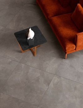 Carrelage CREA LISSE, aspect pierre gris, dim 60.00 x 60.00 cm