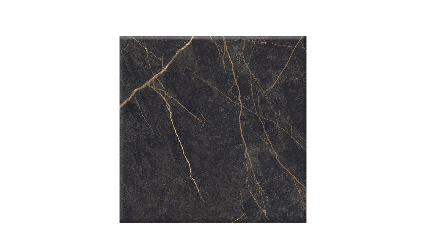 Carrelage SIECLE, aspect marbre noir, dim 60.00 x 60.00 cm