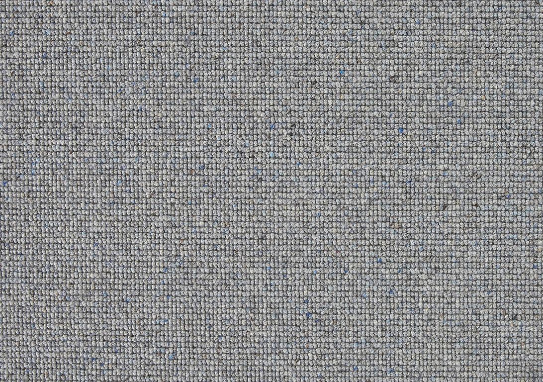Moquette bouclée CROFT, col gris bleu, rouleau 4.00 m