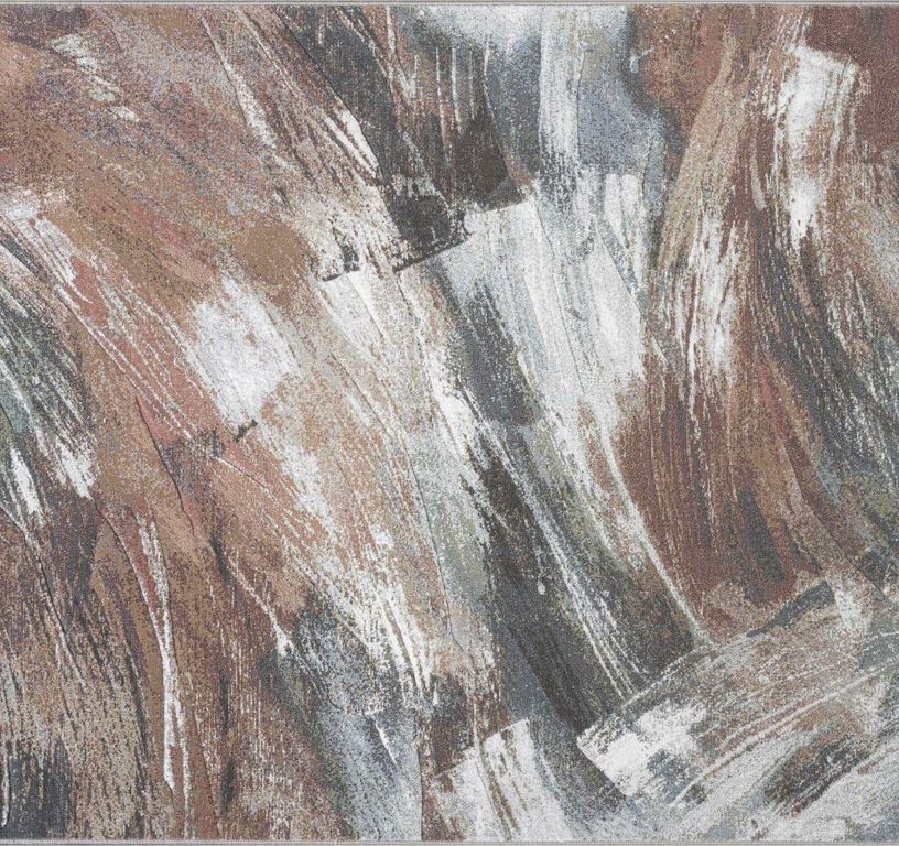 Tapis LIVIO , effacé  rouille gris