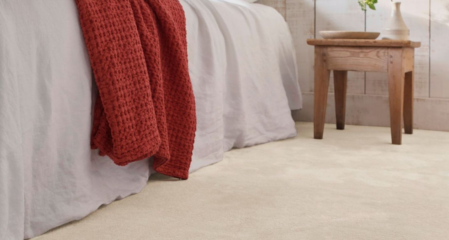 Moquette velours WILD 4M, col ecru, rouleau 4.00 m