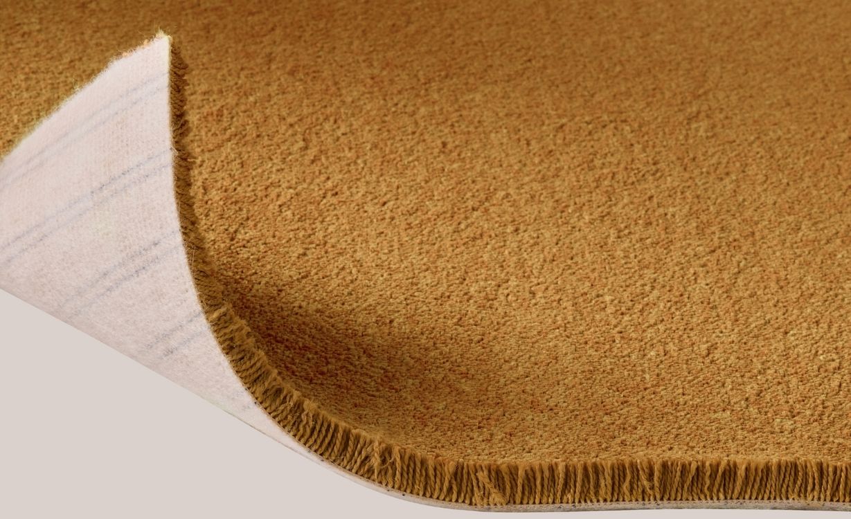 Moquette velours SOFTNESS 4M, col Moutarde, rouleau 4.00 m