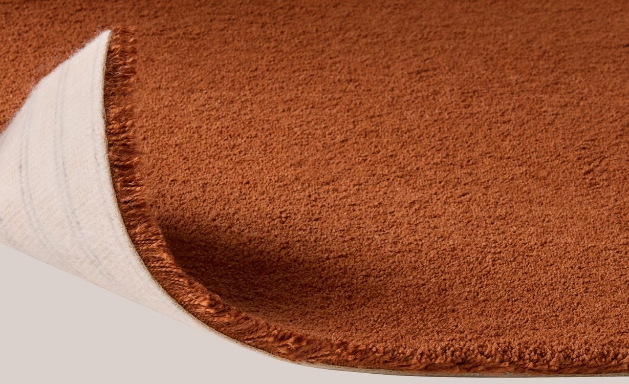 Moquette velours SOFTNESS 4M, col Rouille , rouleau 4.00 m