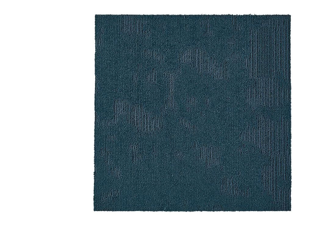 Dalle moquette VELVET, col bleu marine, dim 50.00 x 50.00 cm