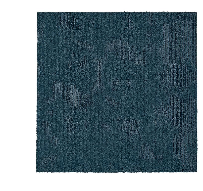 Dalle moquette VELVET, col bleu marine, dim 50.00 x 50.00 cm