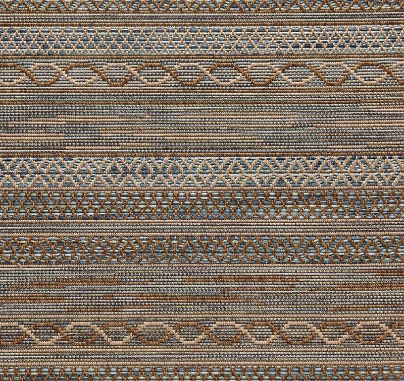 Moquette velours NATURE RAINBOW 8217, col taupe-bleu-marron, rouleau 4.00 m