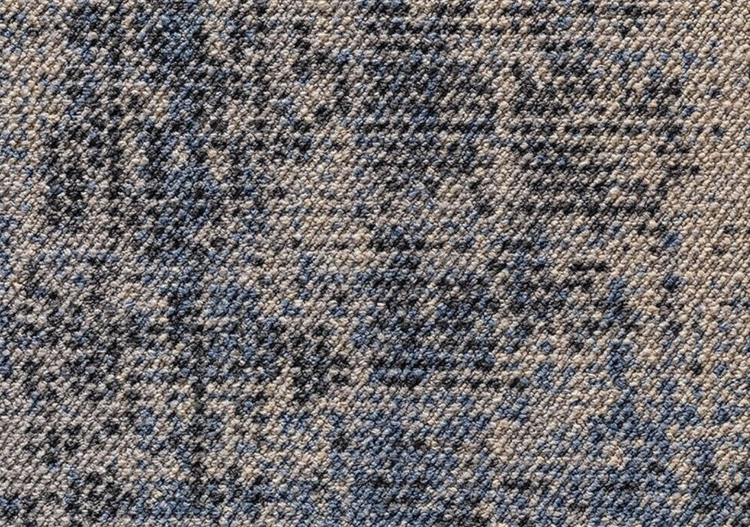 Moquette bouclée PROMETHEA, col bleu-beige, rouleau 4.00 m