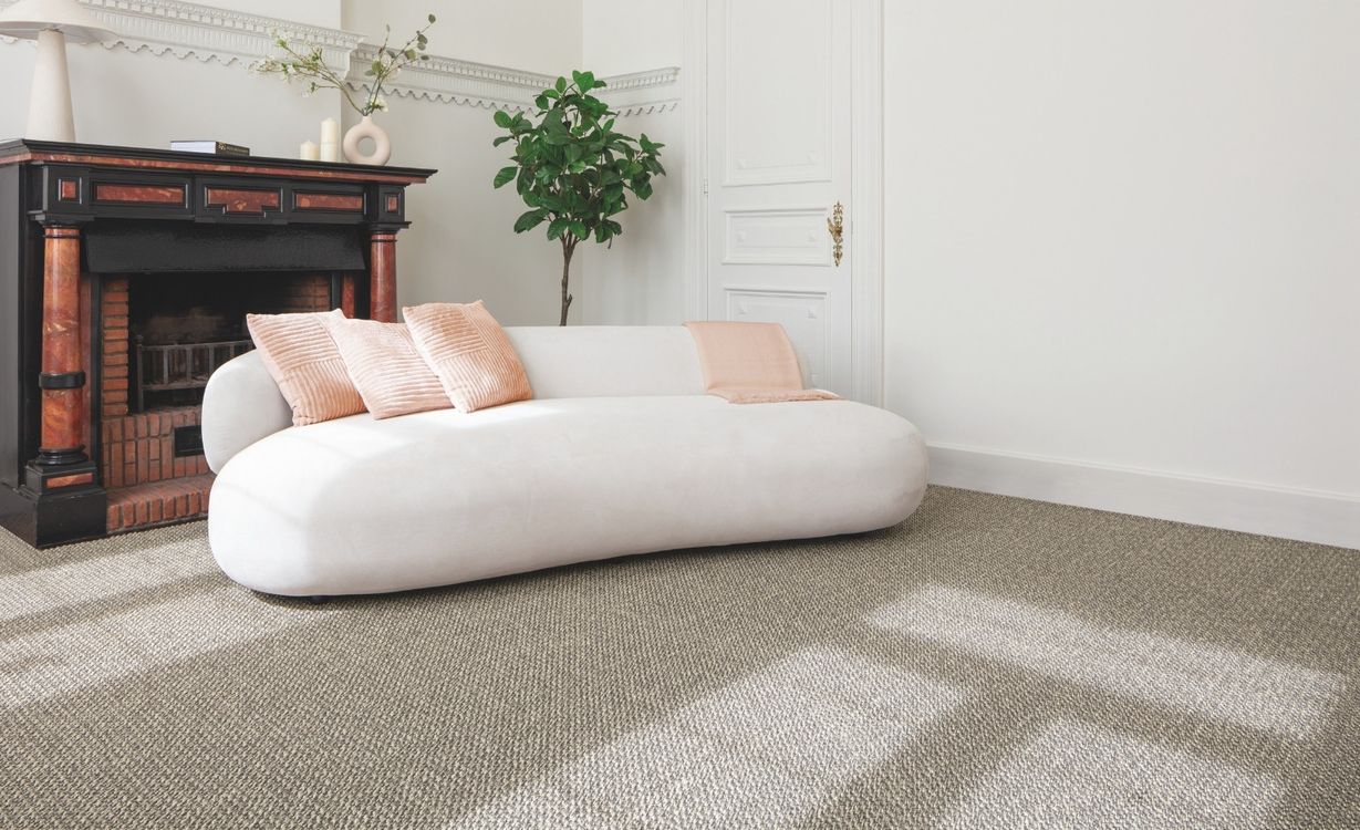 Sisal KIVU, col gris clair, rouleau 4.00 m