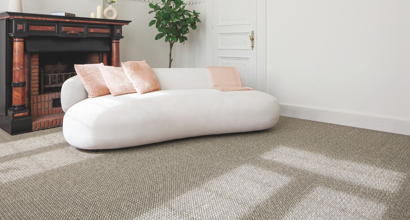 Sisal KIVU, col gris clair, rouleau 4.00 m