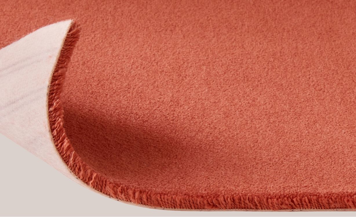 Moquette velours RAINBOW, col Rouge orangé, rouleau 4.00 m