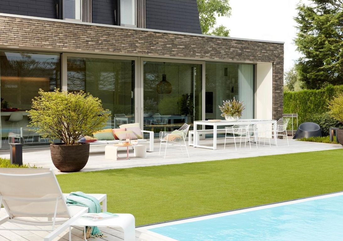 Gazon synthétique DAISY 4M, épaisseur 40.00mm, rouleau 4.00 m