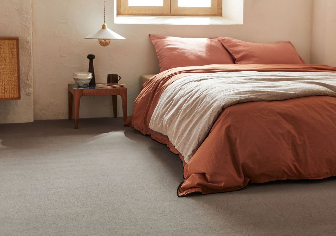 Moquette velours ROMA , col taupe, rouleau 4.00 m