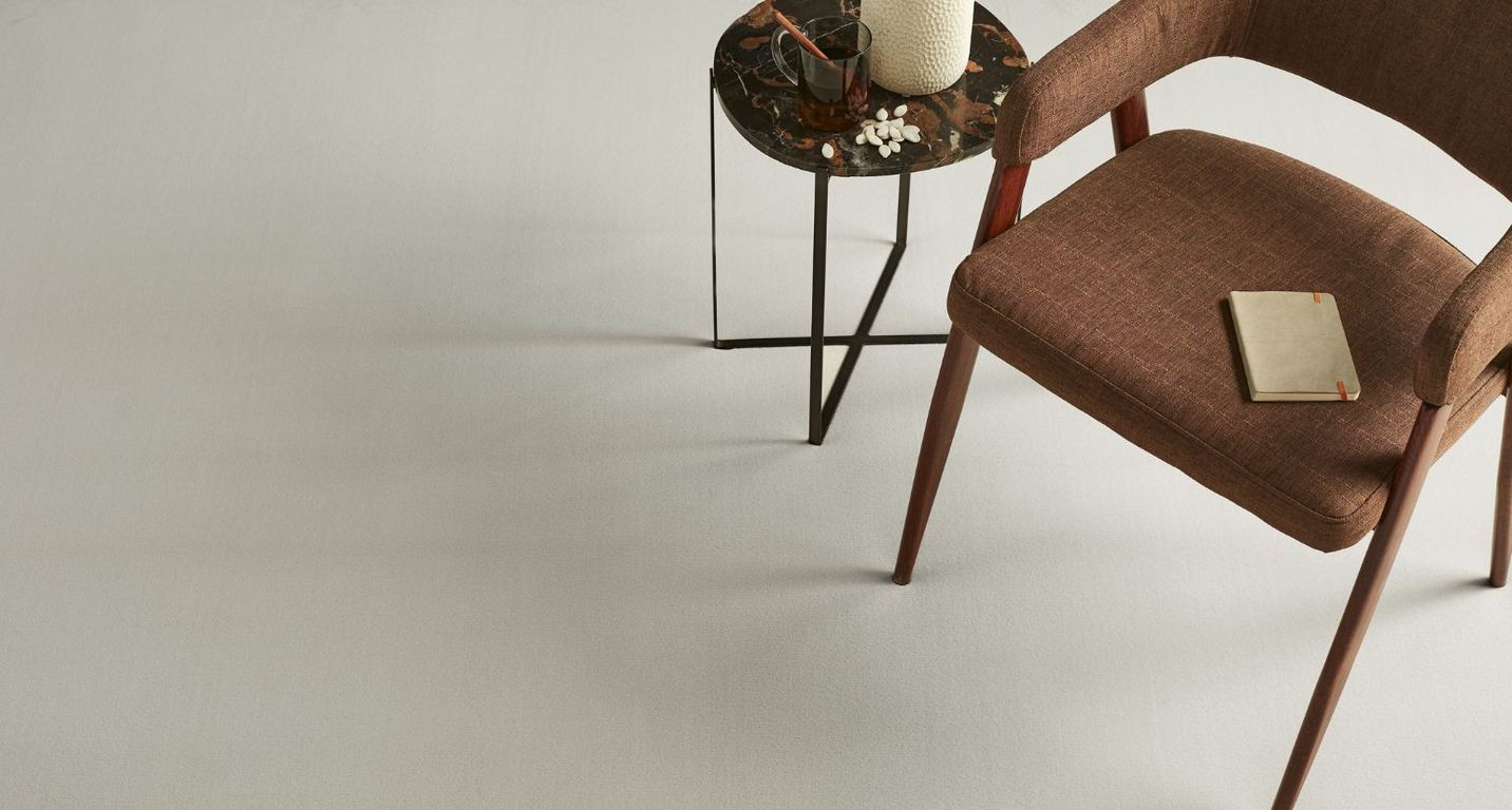 Moquette velours ROMA , col beige clair, rouleau 4.00 m