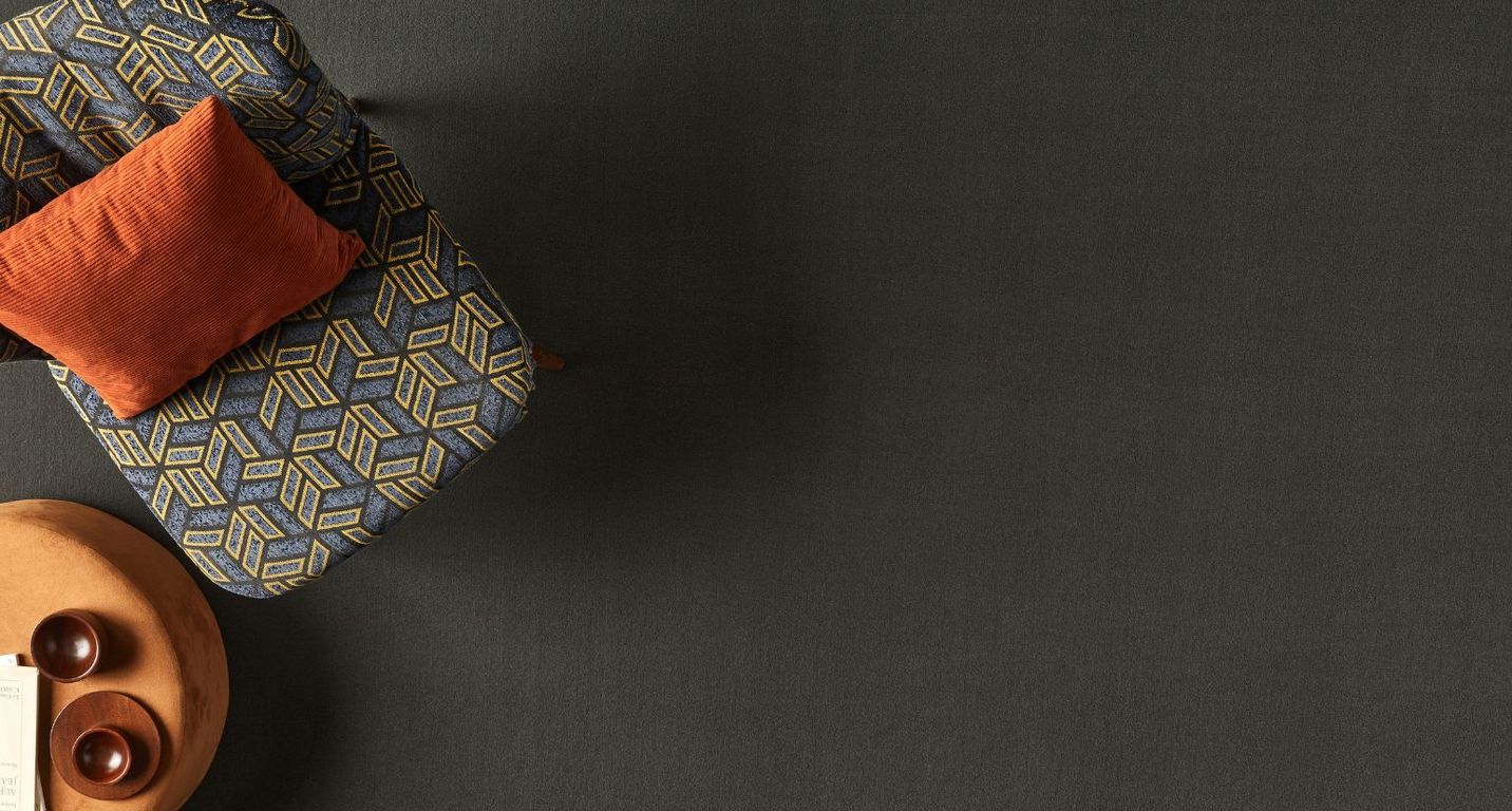 Moquette velours ROMA , col gris foncé, rouleau 4.00 m