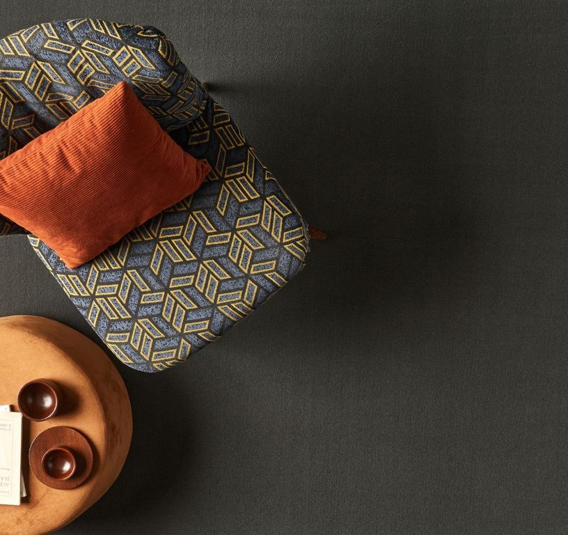 Moquette velours ROMA , col gris foncé, rouleau 4.00 m