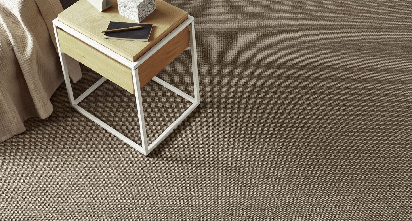 Moquette bouclée RIPIENI 4M, col beige marron, rouleau 4.00 m