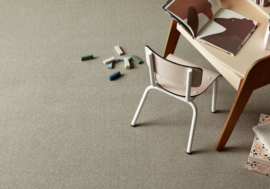 Moquette bouclée RIPIENI 4M, col beige taupe, rouleau 4.00 m