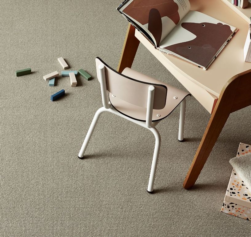 Moquette bouclée RIPIENI 4M, col beige taupe, rouleau 4.00 m