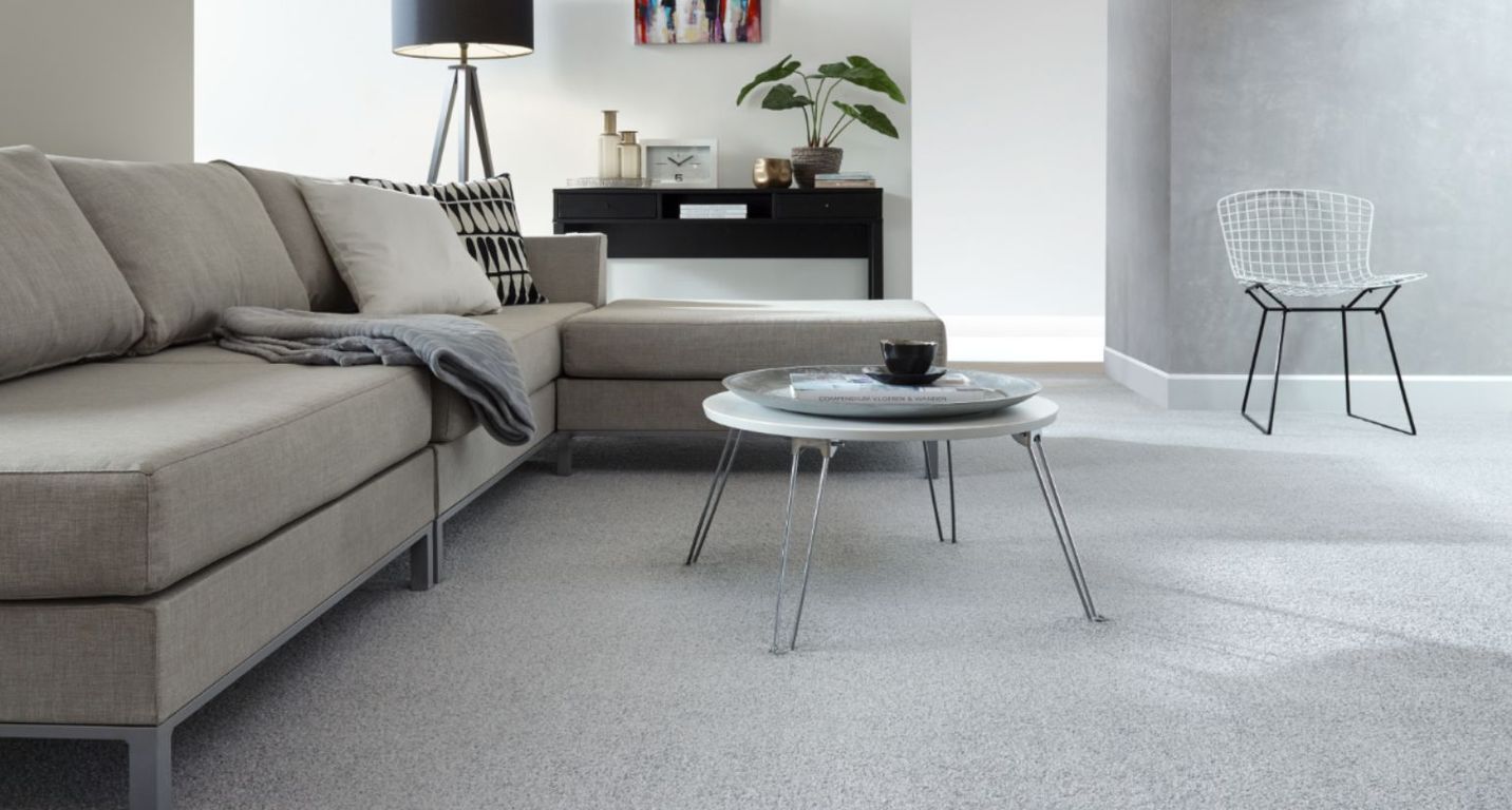 Moquette velours KUDOS, col gris, rouleau 4.00 m