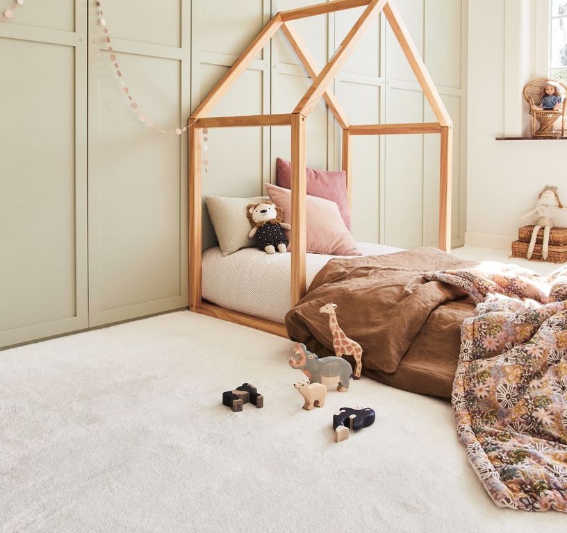 Moquette velours PRIMEROSE, col Blanc, rouleau 4.00 m