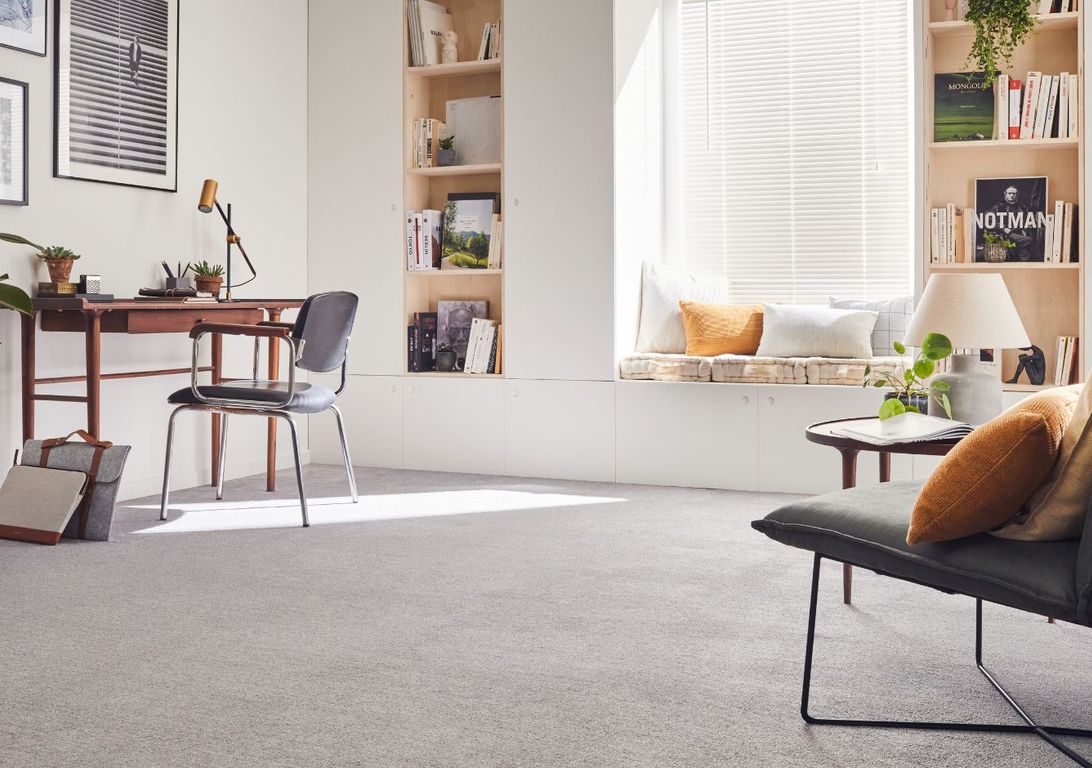 Dalle moquette PRIMROSE DALLE, col Gris clair, dim 50.00 x 50.00 cm