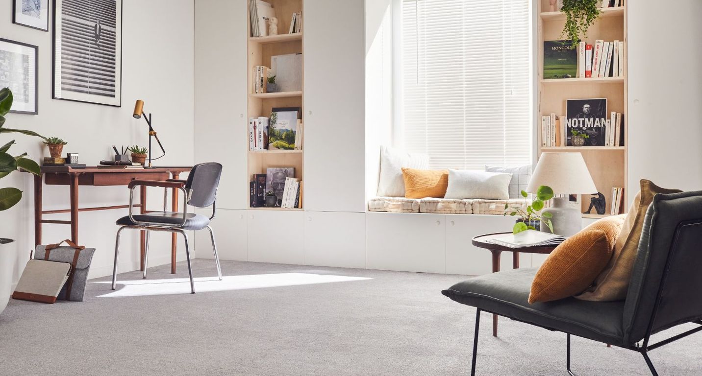 Dalle moquette PRIMROSE DALLE, col Gris clair, dim 50.00 x 50.00 cm