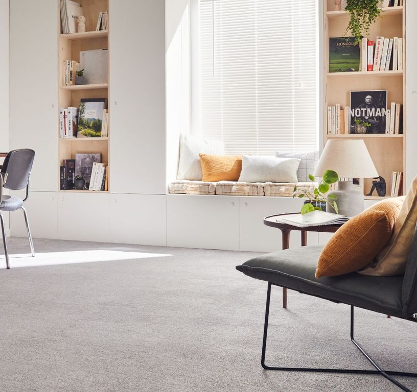 Dalle moquette PRIMROSE DALLE, col Gris clair, dim 50.00 x 50.00 cm