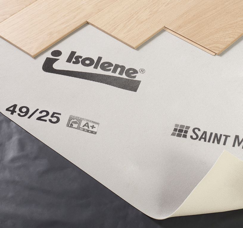 Sous-couche  ISOLENE pour parquet et stratifié, vendu à la découpe, ép.2.50 mm, pièce de 300 m²