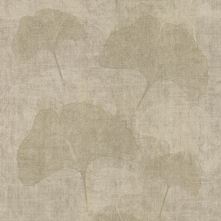 Papier peint IMANE AS Création, Vinyle sur intissé décor Floral / Végétal,  beige doré