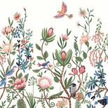 Papier peint Panoramique TESS , Intissé décor Floral / Végétal, Multicolore