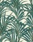 Papier peint TAHIK Casadeco, 100% Intissé décor Floral / Végétal, vert