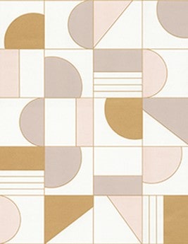 Papier peint TADEO Caselio, Vinyle sur intissé décor Graphique, beige