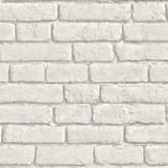 Papier peint KIMI Koziel, 100% Intissé décor Effet de matière, briques blanc