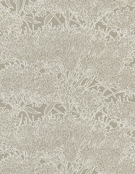 Papier peint MELISSA Montecolino, Vinyle sur intissé décor Floral / Végétal,  beige