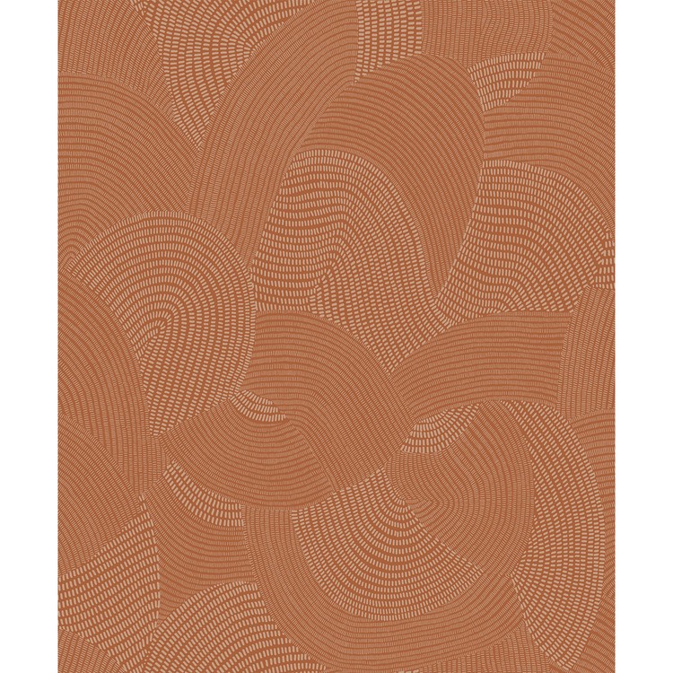 Papier peint SACHA Casadeco, 100% Intissé décor Graphique, cuivre