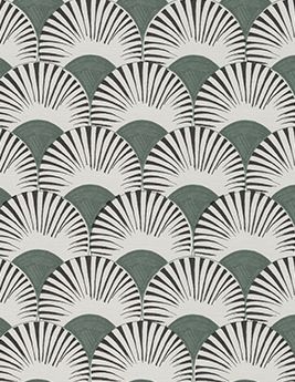 Papier peint RACHEL Rasch, Vinyle sur intissé décor Graphique,  gris