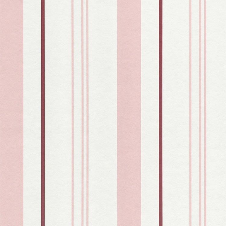 Papier peint ELEN Tres Tintas, 100% Intissé décor Classique / Rayure, rose