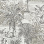 Papier peint LIANE Lutece, Vinyle sur intissé décor Floral / Végétal, gris