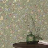 Papier peint LISON Lutece, Vinyle sur intissé décor Floral / Végétal,  vert